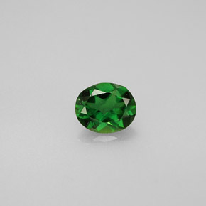 Tourmaline de chrome vert naturelle coupe ovale, 0,31 ct, VS
