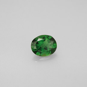 Tourmaline de chrome vert naturelle coupe ovale, 0,31 ct, VS