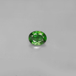 Tourmaline de chrome vert naturelle coupe ovale, 0,30 ct, VS