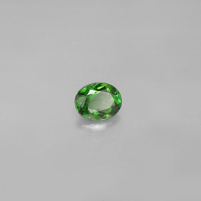 Tourmaline de chrome vert naturelle coupe ovale, 0,30 ct, VS