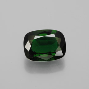 Tourmaline chromée Vert naturelle Coussin, 1.27 ct, VVS