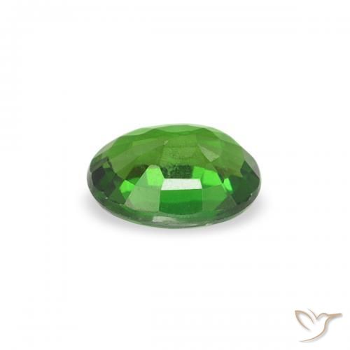 Tourmaline chromée Vert intense naturelle ovale, 0.24 ct, VVS