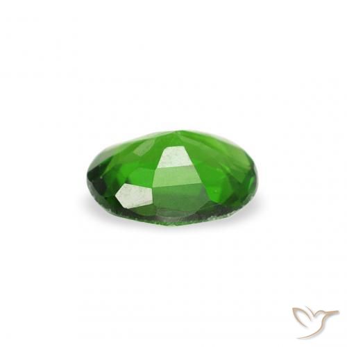 Tourmaline chromée Medium Dark-Green naturelle ovale, 0.18 ct, VS