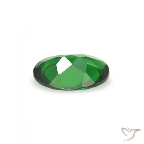 Tourmaline chromée Forêt verte naturelle ovale, 0.24 ct, VVS-VS