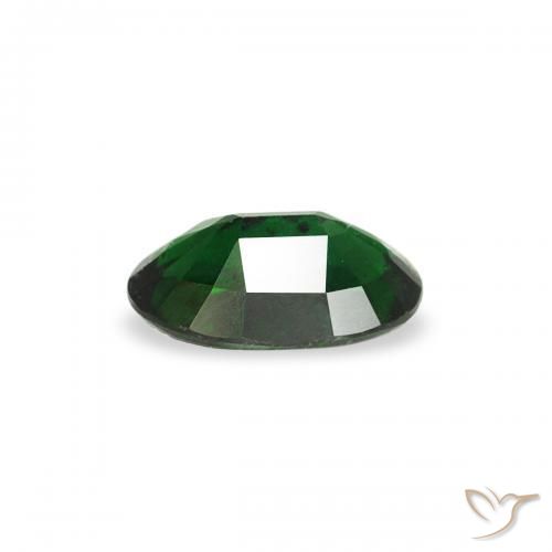 Tourmaline chromée Vert foncé naturelle ovale, 0.21 ct, VS