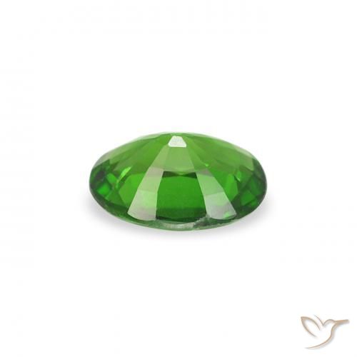 Tourmaline chromée Medium Dark-Green naturelle ovale, 0.29 ct, VVS