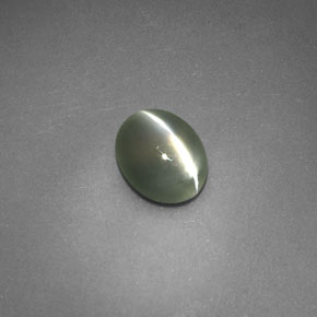 Chrysoberyl cat's eye vert naturelle transparent, 0,69 ct, transparent / translucide