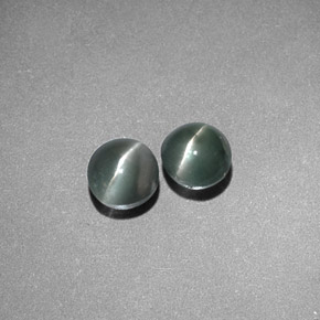 Achetez naturel ct Vert Oeil de Chat Chrysobéryl gems, Coupe roude, En provenance Inde chez GemSelect. En stock, livraison internationale!