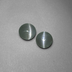 Achetez naturel ct vert chrysoberyl cat's eye gems, transparent, en provenance inde chez gemselect. en stock, livraison internationale!