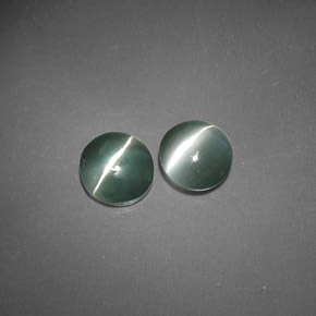 Achetez naturel ct vert chrysoberyl cat's eye gems, transparent, en provenance inde chez gemselect. en stock, livraison internationale!
