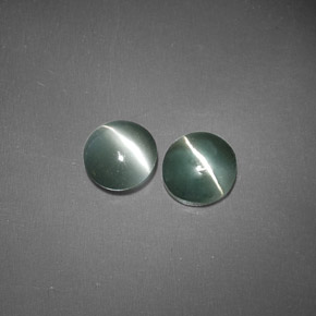 Achetez naturel ct vert chrysoberyl cat's eye gems, transparent, en provenance inde chez gemselect. en stock, livraison internationale!