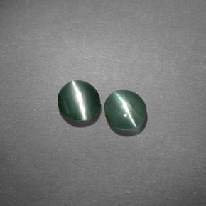 Achetez naturel ct vert chrysoberyl cat's eye gems, coupe ovale, en provenance inde chez gemselect. en stock, livraison internationale!