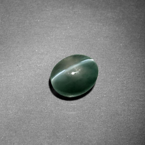 Oeil de Chat Chrysobéryl Vert naturelle Transparent, 1.01 ct, Transparent / Translucide