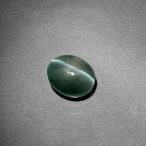 Oeil de Chat Chrysobéryl Vert naturelle Transparent, 1.01 ct, Transparent / Translucide