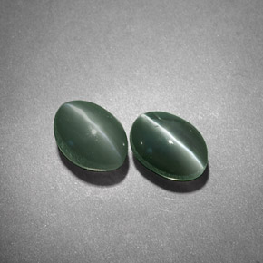 Achetez naturel ct Vert Oeil de Chat Chrysobéryl gems, Coupe ovale, En provenance Inde chez GemSelect. En stock, livraison internationale!