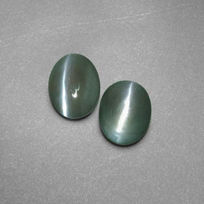 Achetez naturel ct vert chrysoberyl cat's eye gems, transparent, en provenance inde chez gemselect. en stock, livraison internationale!