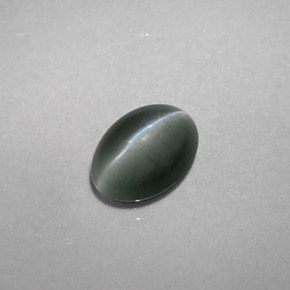 Chrysoberyl cat's eye vert naturelle transparent, 0,75 ct, transparent / translucide
