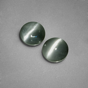 Achetez naturel ct Vert Oeil de Chat Chrysobéryl gems, Coupe roude, En provenance Sri Lanka (Ceylan) chez GemSelect. En stock, livraison internationale!