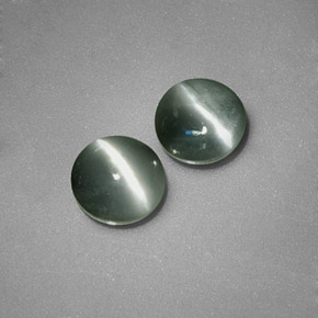 Achetez naturel ct Vert Oeil de Chat Chrysobéryl gems, Coupe roude, En provenance Sri Lanka (Ceylan) chez GemSelect. En stock, livraison internationale!