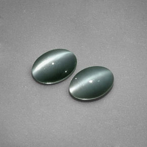 Achetez naturel ct vert chrysoberyl cat's eye gems, coupe ovale, en provenance sri lanka (ceylan) chez gemselect. en stock, livraison internationale!