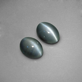 Achetez naturel ct vert chrysoberyl cat's eye gems, coupe ovale, en provenance sri lanka (ceylan) chez gemselect. en stock, livraison internationale!