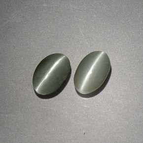 Achetez naturel ct Vert crémeux Oeil de Chat Chrysobéryl gems, Coupe ovale, En provenance Sri Lanka (Ceylan) chez GemSelect. En stock, livraison internationale!