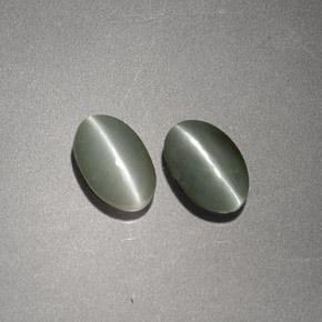 Achetez naturel ct Vert crémeux Oeil de Chat Chrysobéryl gems, Coupe ovale, En provenance Sri Lanka (Ceylan) chez GemSelect. En stock, livraison internationale!