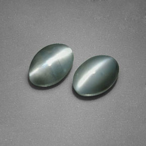 Achetez naturel ct vert chrysoberyl cat's eye gems, coupe ovale, en provenance inde chez gemselect. en stock, livraison internationale!