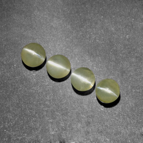 Achetez naturel ct vert chrysoberyl cat's eye gems, transparent, en provenance inde chez gemselect. en stock, livraison internationale!