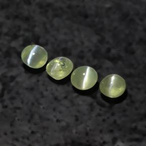 Achetez naturel 1.55ct Vert Doré Oeil de Chat Chrysobéryl gems, Transparent, En provenance Inde chez GemSelect. En stock, livraison internationale!