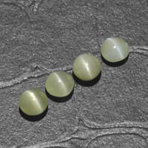 Achetez naturel 1,88ct vert chrysoberyl cat's eye gems, coupe roude, en provenance inde chez gemselect. en stock, livraison internationale!