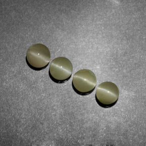 Achetez naturel ct Vert Doré Oeil de Chat Chrysobéryl gems, Transparent, En provenance Inde chez GemSelect. En stock, livraison internationale!