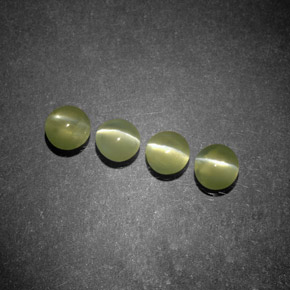 Achetez naturel ct vert jaunâtre chrysobéryl œil de chat gems, transparent, en provenance inde chez gemselect. en stock, livraison internationale!