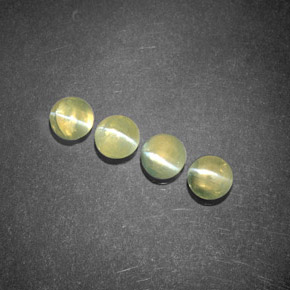 Achetez naturel ct vert chrysoberyl cat's eye gems, transparent, en provenance inde chez gemselect. en stock, livraison internationale!