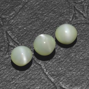 Achetez naturel 1,44ct vert chrysoberyl cat's eye gems, coupe roude, en provenance inde chez gemselect. en stock, livraison internationale!