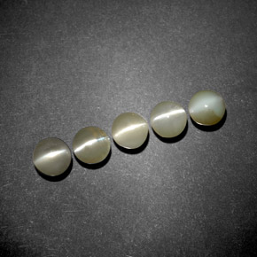 Achetez naturel ct vert chrysoberyl cat's eye gems, transparent, en provenance inde chez gemselect. en stock, livraison internationale!