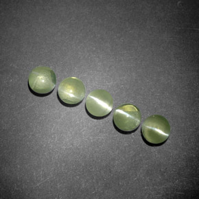 Achetez naturel ct Vert Doré Oeil de Chat Chrysobéryl gems, Transparent, En provenance Inde chez GemSelect. En stock, livraison internationale!