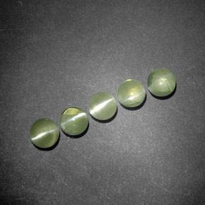 Achetez naturel ct Vert Doré Oeil de Chat Chrysobéryl gems, Transparent, En provenance Inde chez GemSelect. En stock, livraison internationale!