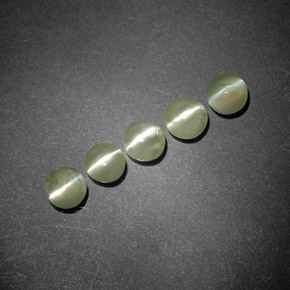 Achetez naturel ct Vert Doré Oeil de Chat Chrysobéryl gems, Transparent, En provenance Inde chez GemSelect. En stock, livraison internationale!