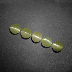 Achetez naturel ct vert chrysoberyl cat's eye gems, transparent, en provenance inde chez gemselect. en stock, livraison internationale!