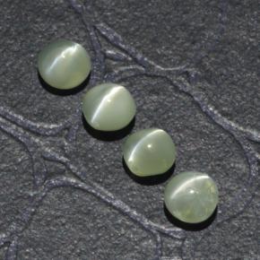 Achetez naturel 1.88ct Vert Doré Oeil de Chat Chrysobéryl gems, Coupe roude, En provenance Inde chez GemSelect. En stock, livraison internationale!