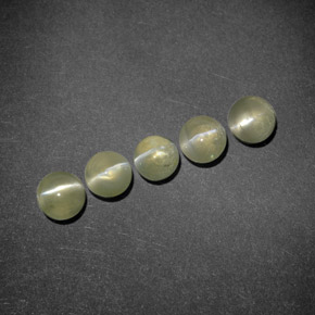 Achetez naturel 2,24ct vert chrysoberyl cat's eye gems, transparent, en provenance inde chez gemselect. en stock, livraison internationale!