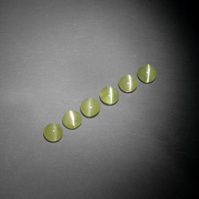 Achetez naturel ct Vert jaunâtre Oeil de Chat Chrysobéryl gems, Transparent, En provenance Inde chez GemSelect. En stock, livraison internationale!