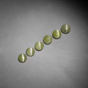 Achetez naturel ct jaune chrysoberyl cat's eye gems, transparent, en provenance inde chez gemselect. en stock, livraison internationale!