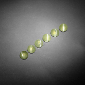 Achetez naturel ct Vert jaunâtre Oeil de Chat Chrysobéryl gems, Transparent, En provenance Inde chez GemSelect. En stock, livraison internationale!