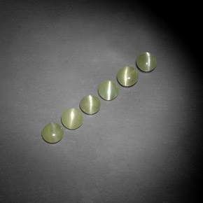Achetez naturel ct vert chrysoberyl cat's eye gems, transparent, en provenance inde chez gemselect. en stock, livraison internationale!