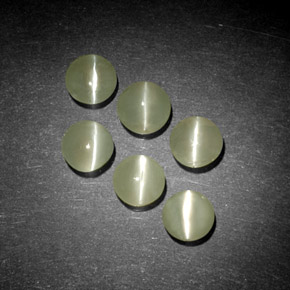 Achetez naturel ct vert chrysoberyl cat's eye gems, transparent, en provenance inde chez gemselect. en stock, livraison internationale!
