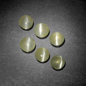 Achetez naturel ct Vert jaunâtre Oeil de Chat Chrysobéryl gems, Transparent, En provenance Inde chez GemSelect. En stock, livraison internationale!