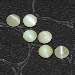 Achetez naturel 2,03ct vert chrysoberyl cat's eye gems, coupe roude, en provenance inde chez gemselect. en stock, livraison internationale!