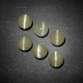 Achetez naturel ct vert chrysoberyl cat's eye gems, transparent, en provenance inde chez gemselect. en stock, livraison internationale!